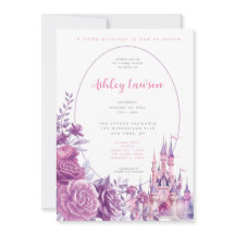 Floral Princess Baby Shower Invitation