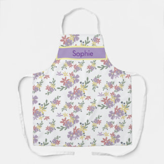 Floral print charismatic appron apron
