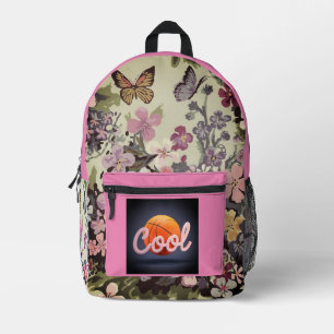 Floral Print Cut Sew Backpack