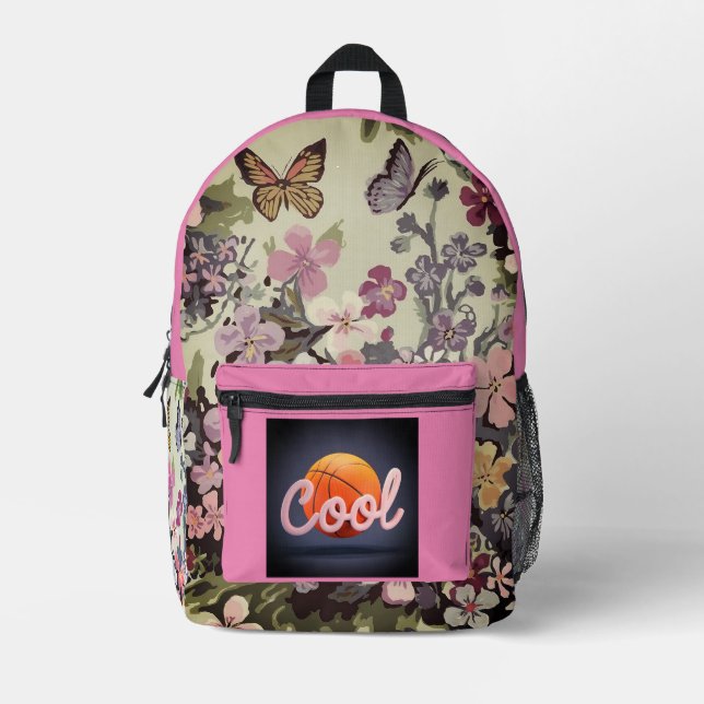 Floral Print Cut Sew Backpack (Front)