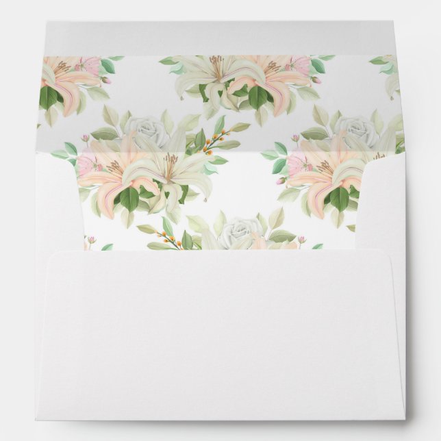 Floral Print Envelope (Back (Bottom))