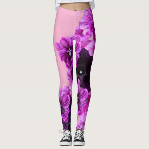 Floral Print Leggings–Elegant & Stylish Activewear Leggings