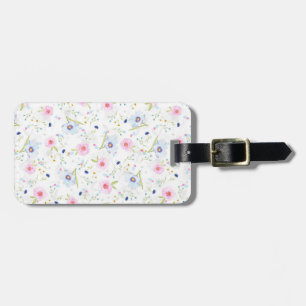 Floral Print Luggage Tag