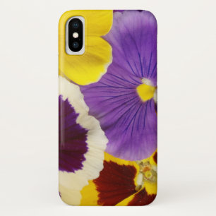 Floral Print Pansies iPhone X Case