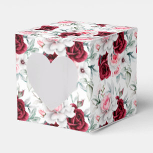 Floral Print Party Favour Box 