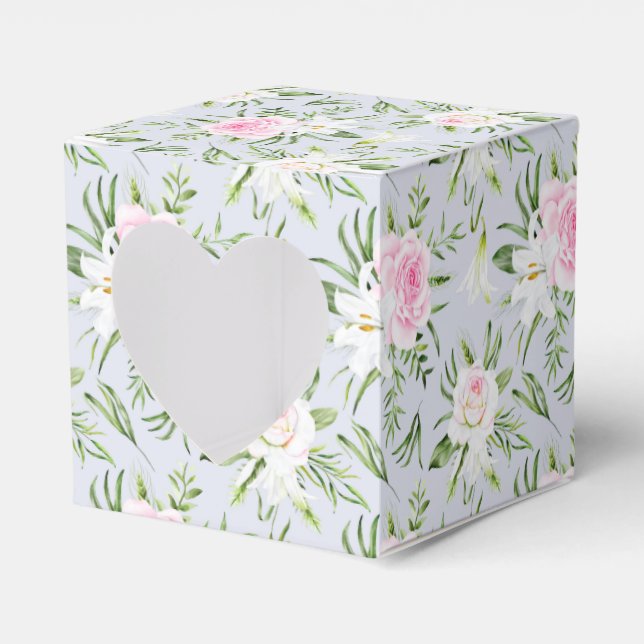 Floral Print Party Favour Box  (Front Side)