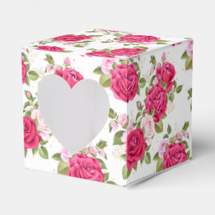 Floral Print Party Favour Box 