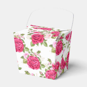 Floral Print Party Favour Box 