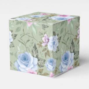 Floral Print Party Favour Box 