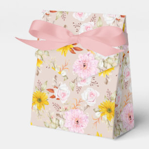 Floral Print Party Favour Box
