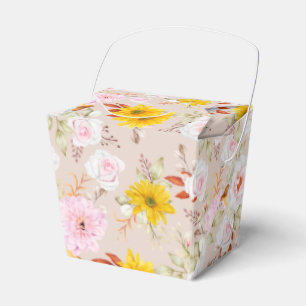 Floral Print Party Favour Box