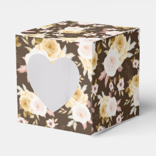 Floral Print Party Favour Box 