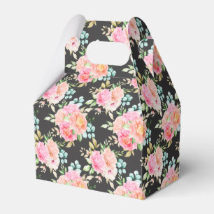 Floral Print Party Favour Box 