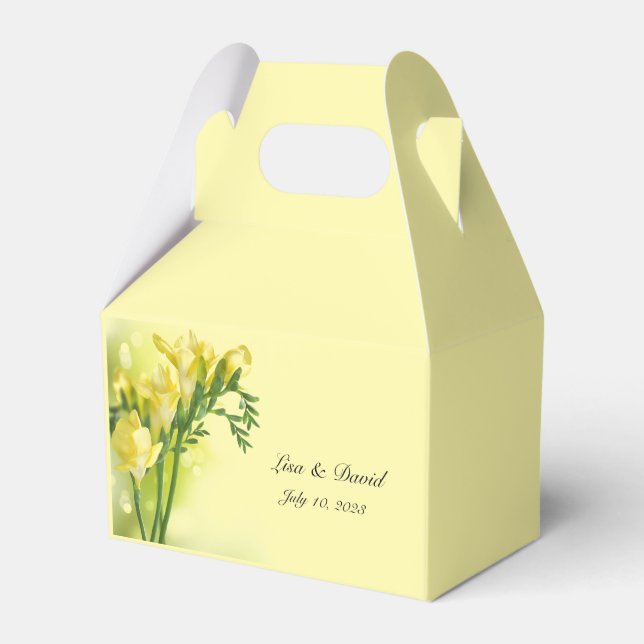 Floral Print Party Favour Box  (Front Side)