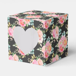 Floral Print Party Favour Box 