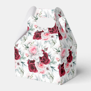 Floral Print Party Favour Box 