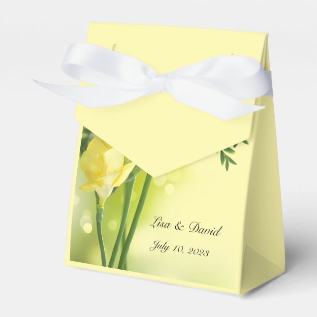 Floral Print Party Favour Box  (Front Side)