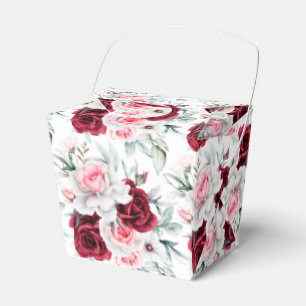 Floral Print Party Favour Box 