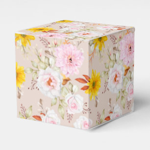 Floral Print Party Favour Box