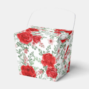 Floral Print Party Favour Box 