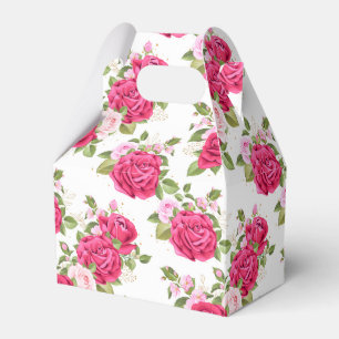 Floral Print Party Favour Box