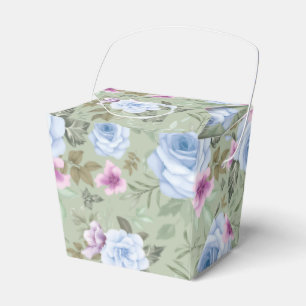 Floral Print Party Favour Box