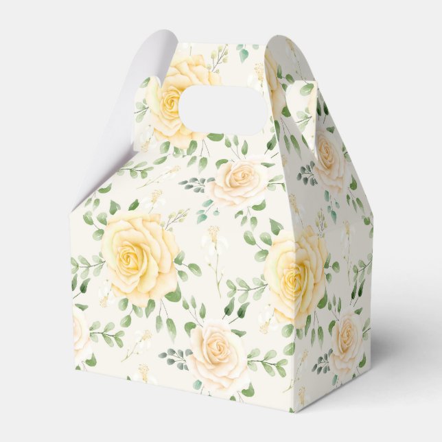 Floral Print Party Favour Box  (Front Side)
