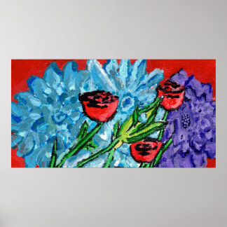Floral Print, Value Poster  (Semi-Gloss)