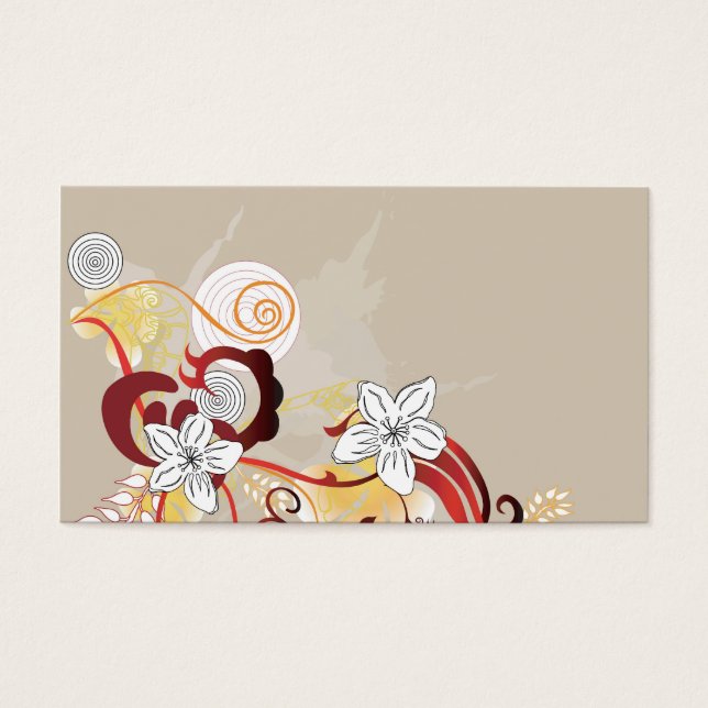 Floral Profile Card (Front)