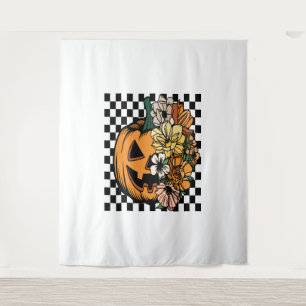 Floral Pumpkin Tapestry