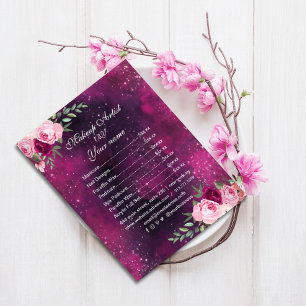Floral Purple Eggplant Mystical Price List flyer