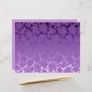 Floral Purple Mauve Colour Print Succulent Pattern