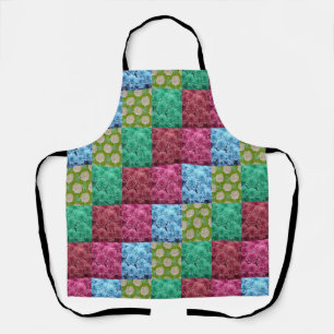 floral quilt design apron