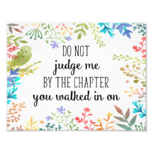 Floral Quote Print, Inspirational Quote Watercolor