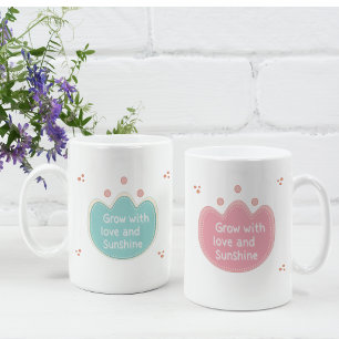Floral Quotes Large Coffee Mug