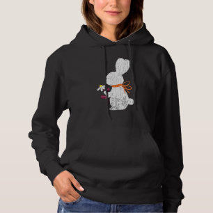 Floral Rabbit Graphic Bunny Hoodie