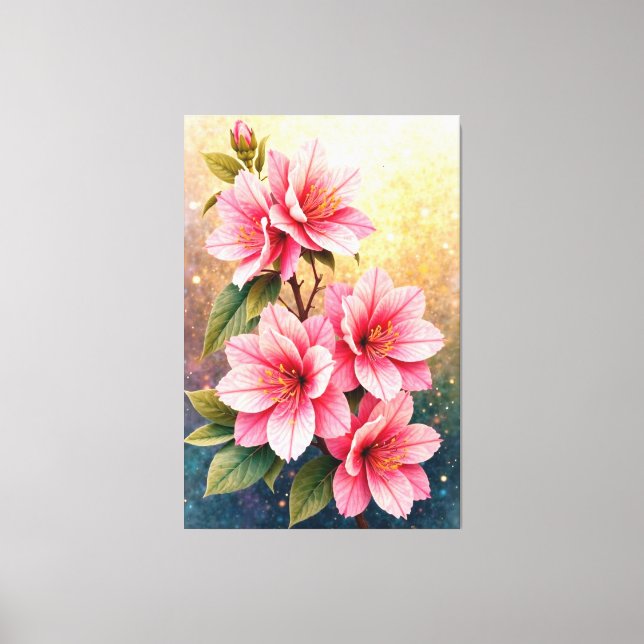 Floral Radiance Canvas Print (Front)