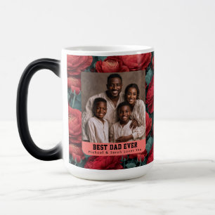Floral Ranunculus Bouquet Daddy Birthday Iced  Magic Mug