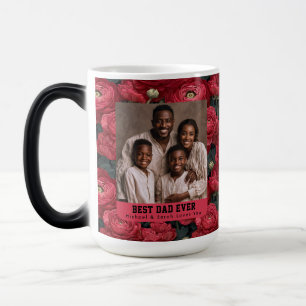 Floral Ranunculus Flower First Time Dad Photo Magic Mug