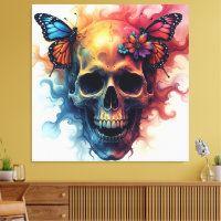 Floral Rebirth Skull