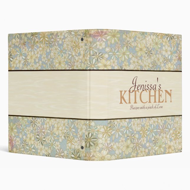 Floral Recipe Binder (Background)
