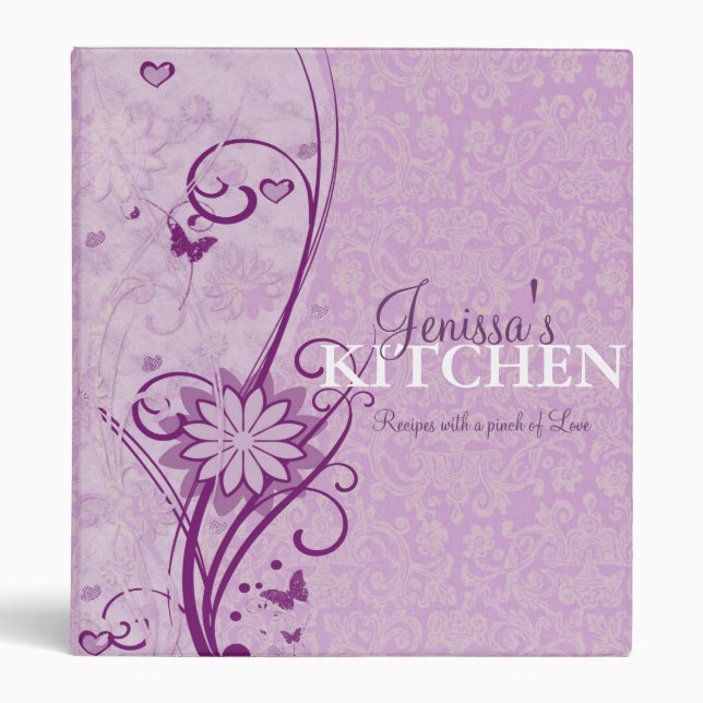 Floral Recipe Binder (Front)