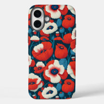 Floral red and white flower partner