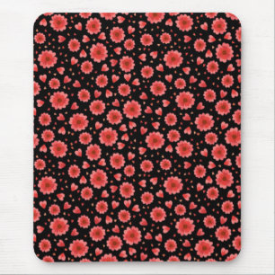 Floral Red Flowers Pattern-23321 Mouse Pad