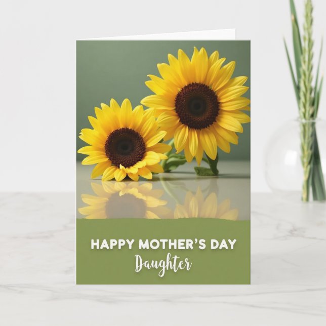 Floral Reflection Mothers Day Card (Front)