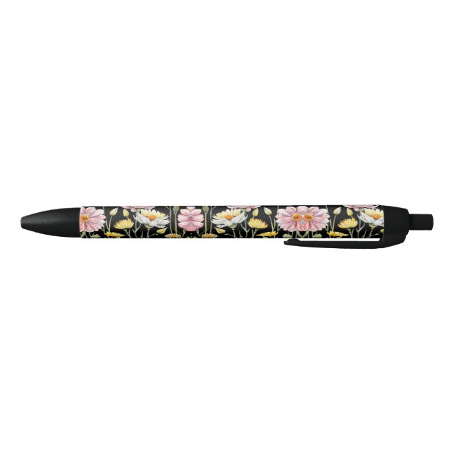 Floral Reflections  Black Ink Pen (Bottom)