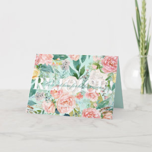 Floral REJOICE! Easter Card