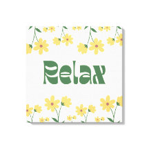 Floral Relax Canvas Print - Wall Art
