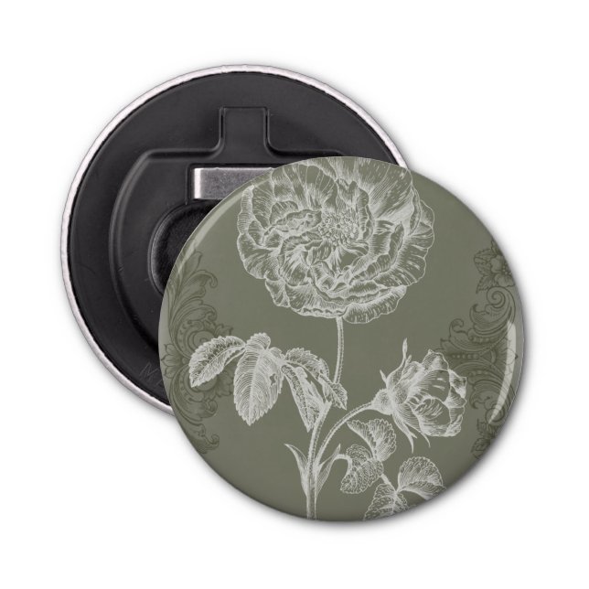 Floral Relief I Bottle Opener (Front)
