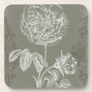 Floral Relief I Coaster